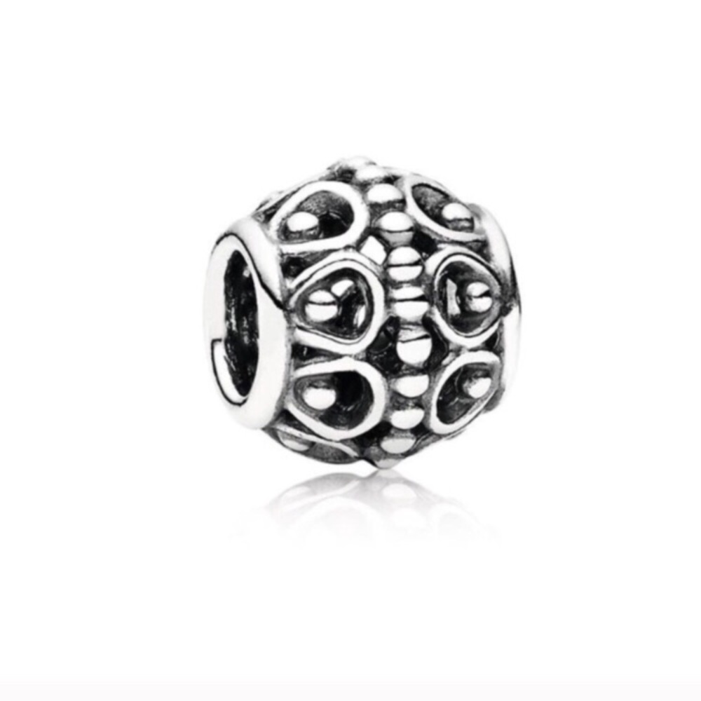 Pandora A Cloud’s Silver Lining Openwork Charm St… - image 1